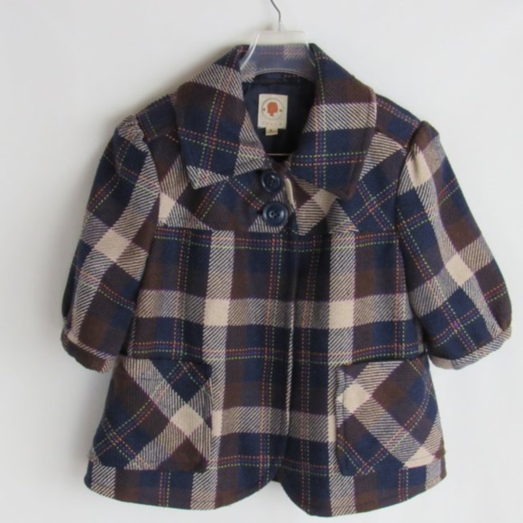 Tulle Jackets & Blazers - Tulle  Plaid Coat - Large (P311)